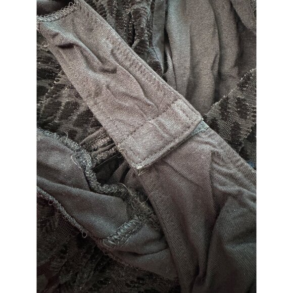 Ramy Brook Regina Velvet Burnout Bodysuit Size XS Black NWT $278 Sleeveless - Picture 13 of 14